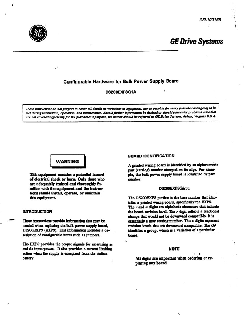 First Page Image of DS200EXPSG1-Datasheet.pdf