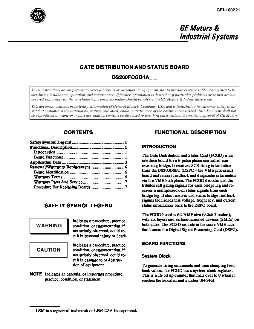 First Page Image of DS200FCGDH1-Datasheet.pdf