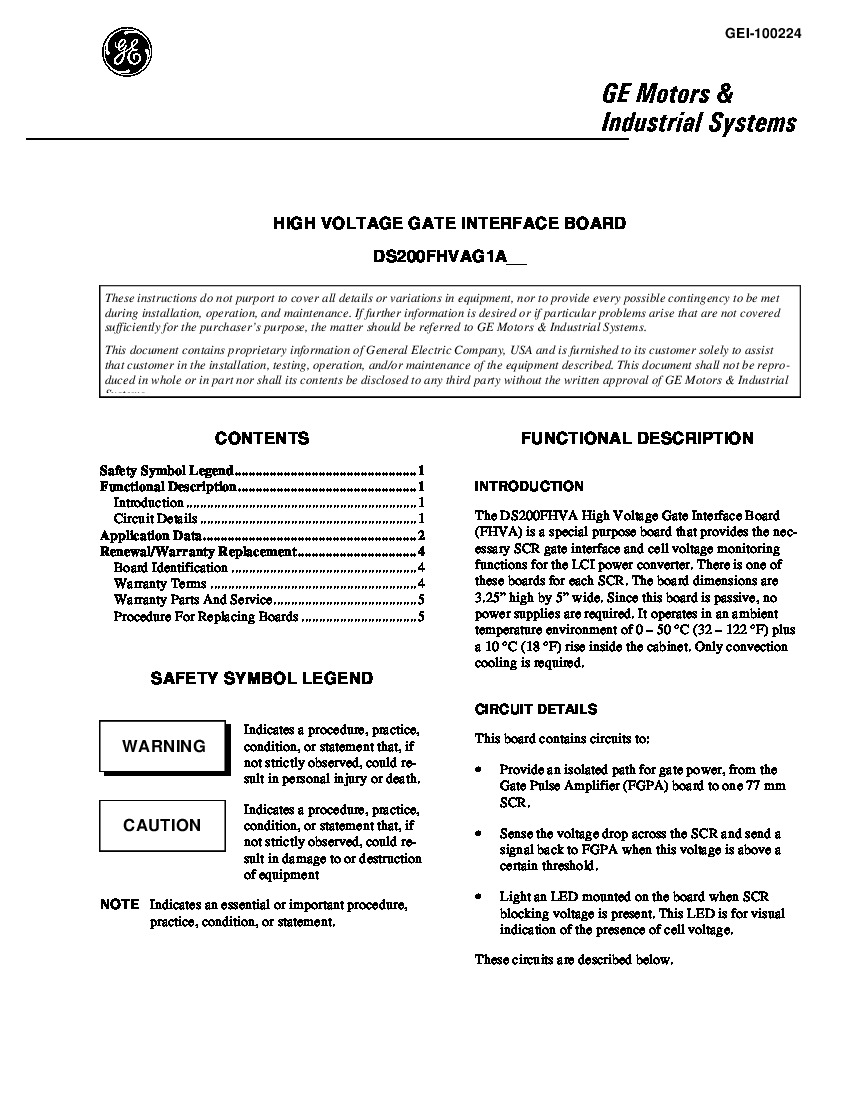 First Page Image of DS200FHVAG2A-Data-Sheet.pdf